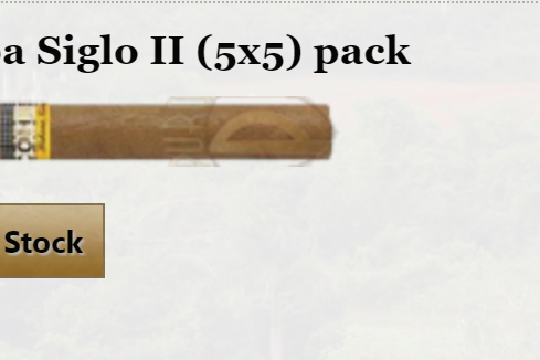 Cohiba Sigolo II Out of Stock